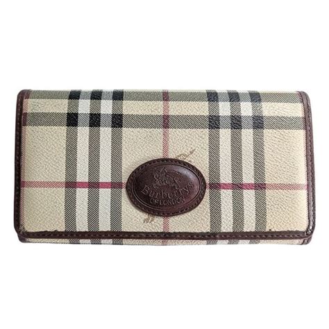 Vintage Burberry Haymarket Check Penrose Continental Beige